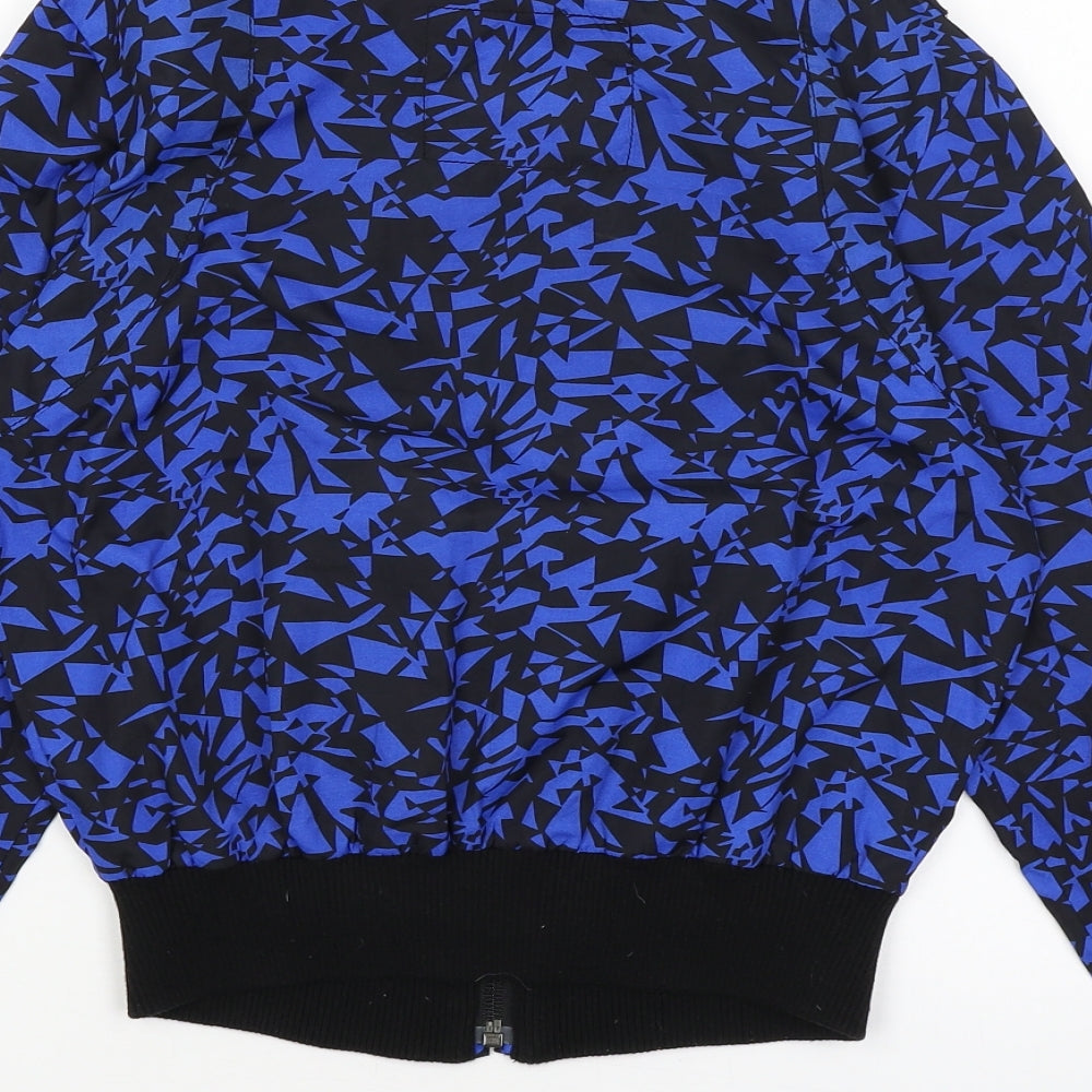 Nancy K Girls Blue Geometric Jacket Size 12-13 Years