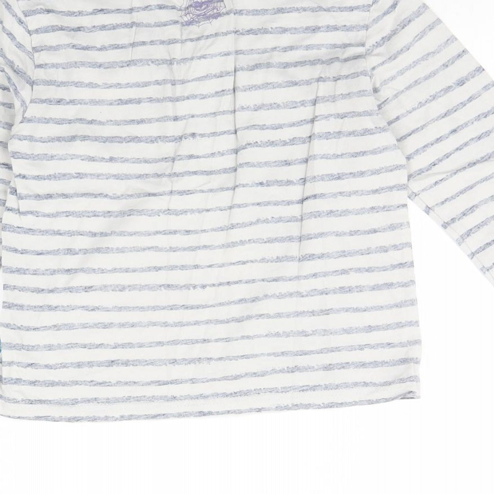 Emma Bunton Girls Grey Striped Basic Blouse Size 6 Years