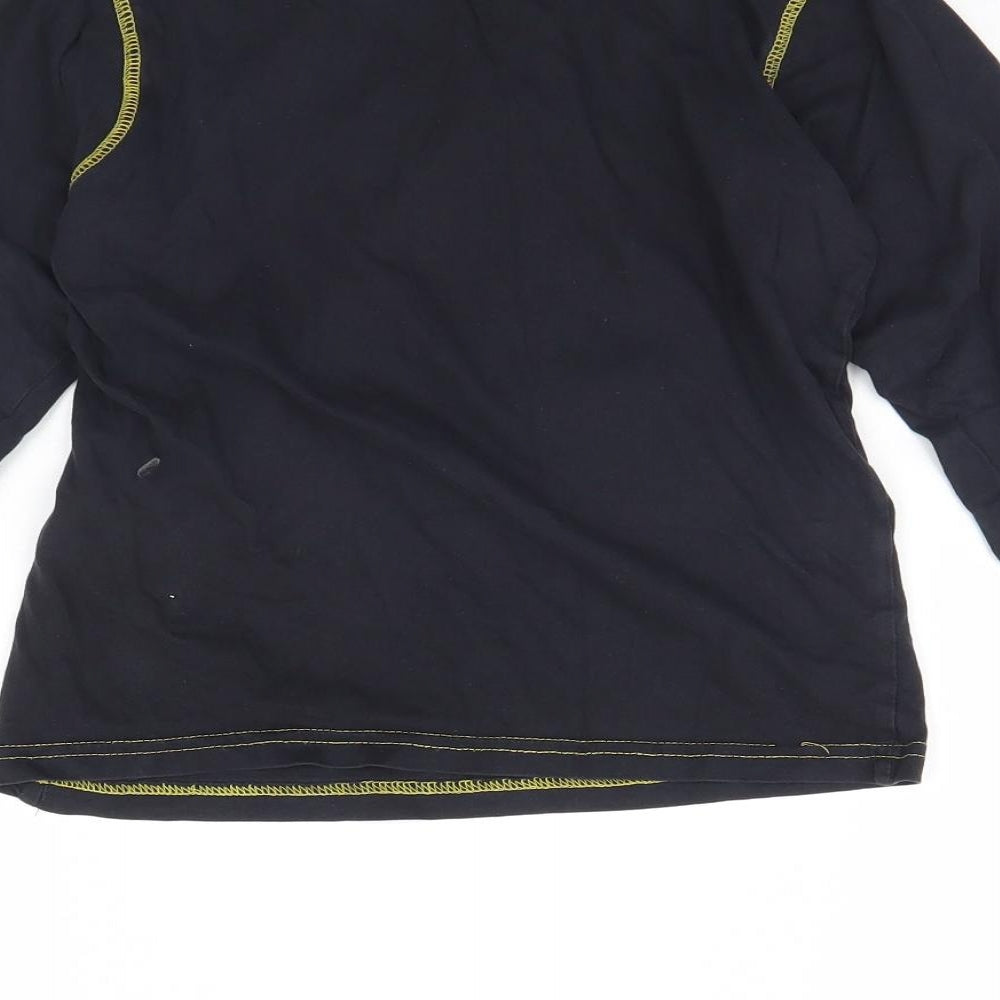 Character Boys Black Solid Pyjama Top Size 9 Years - Avengers