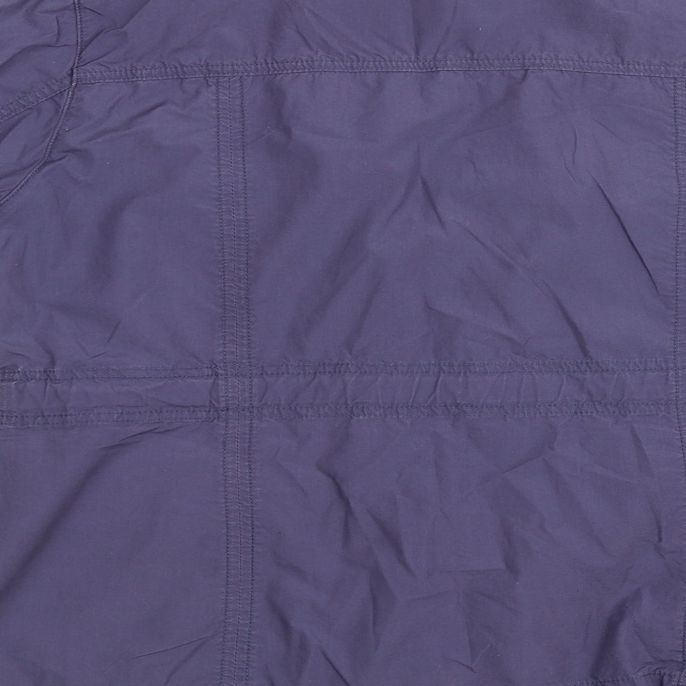 Marks & Spencer Womens Purple Windbreaker Coat Size 14