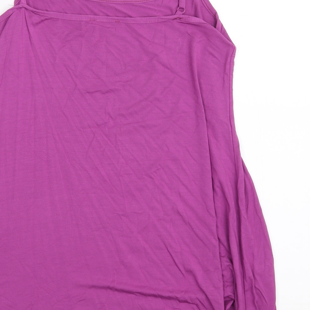 CMD Womens Purple Basic T-Shirt Size 14