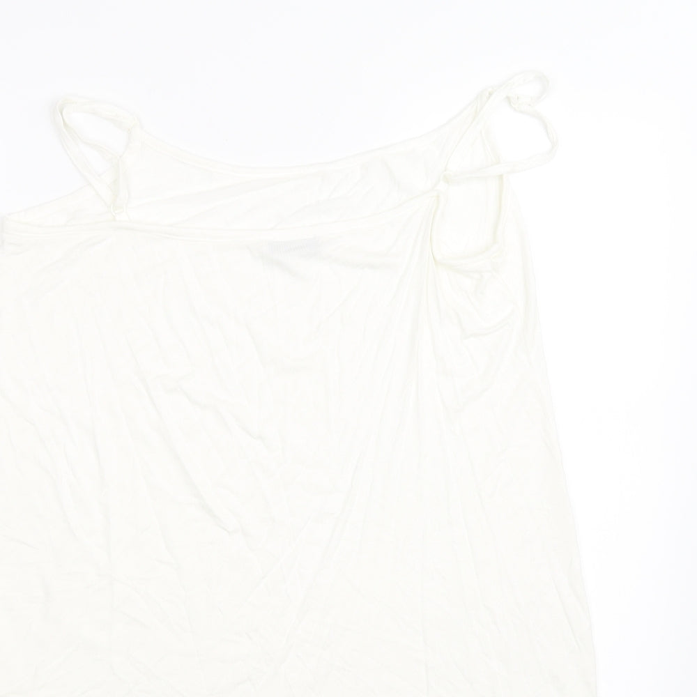CMD Womens White Basic Tank Size 16