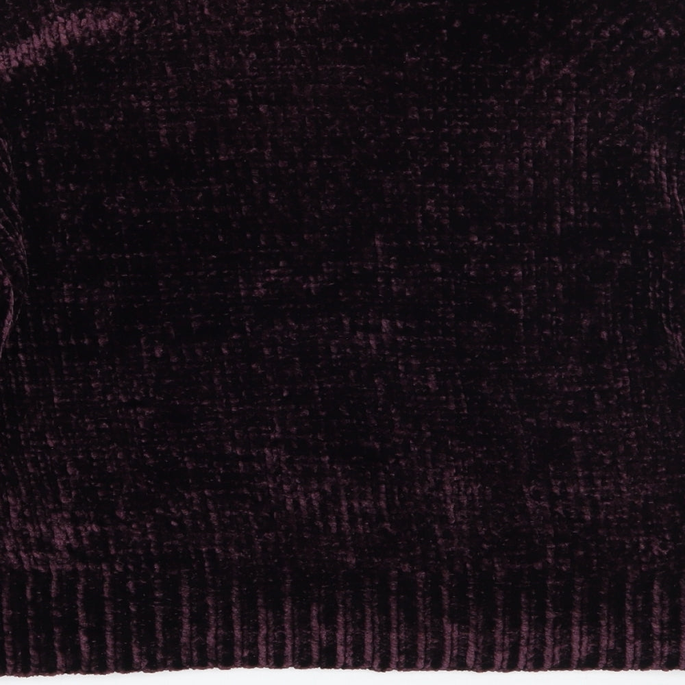 New Look Womens Purple Pullover Jumper Size S