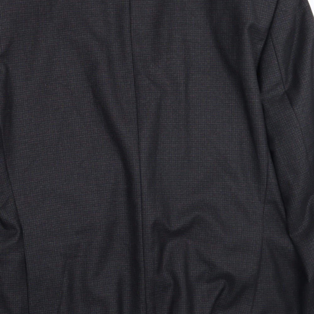 Fellini Mens Blue Jacket Suit Jacket Size 40