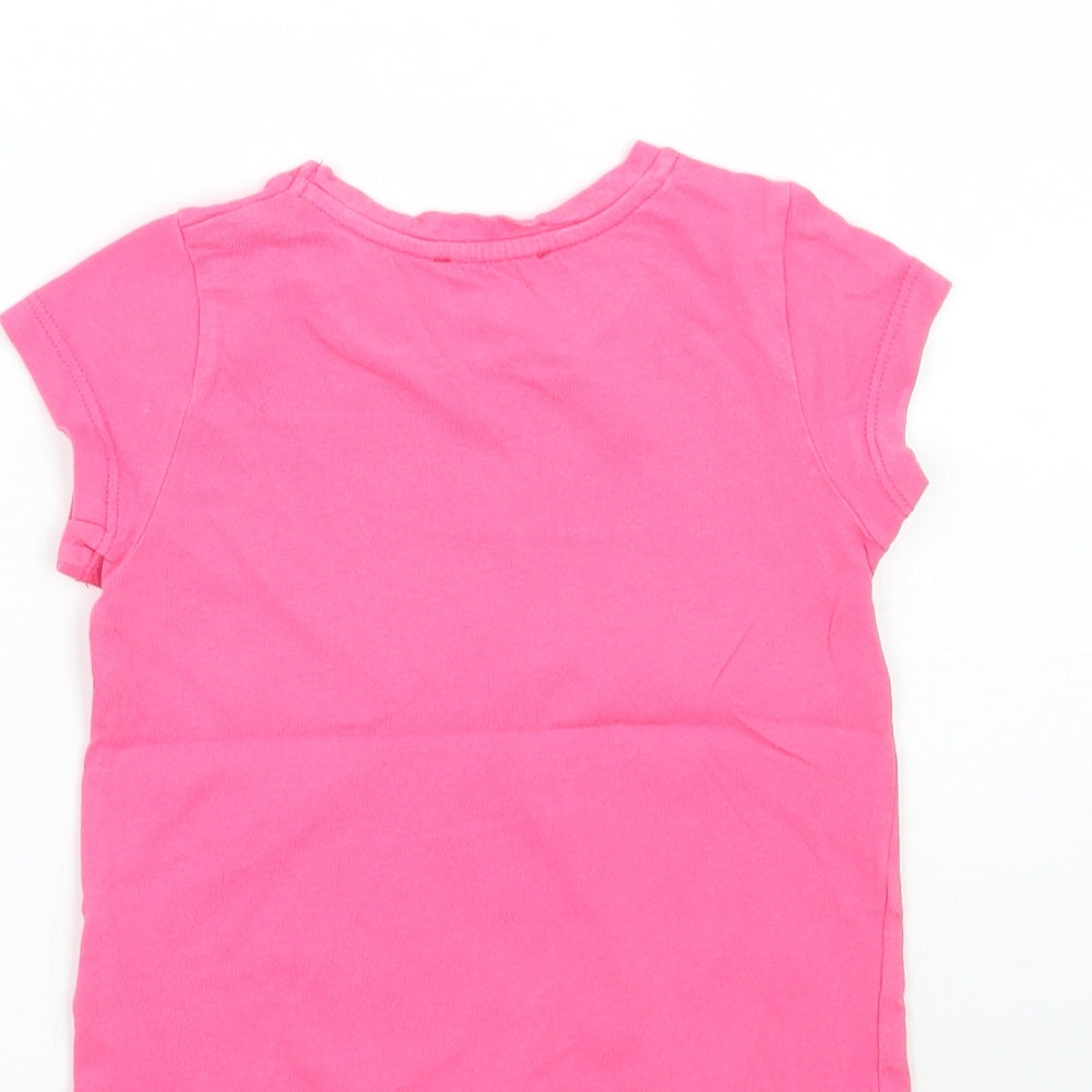Bluezoo Girls Pink Basic T-Shirt Size 2 Years
