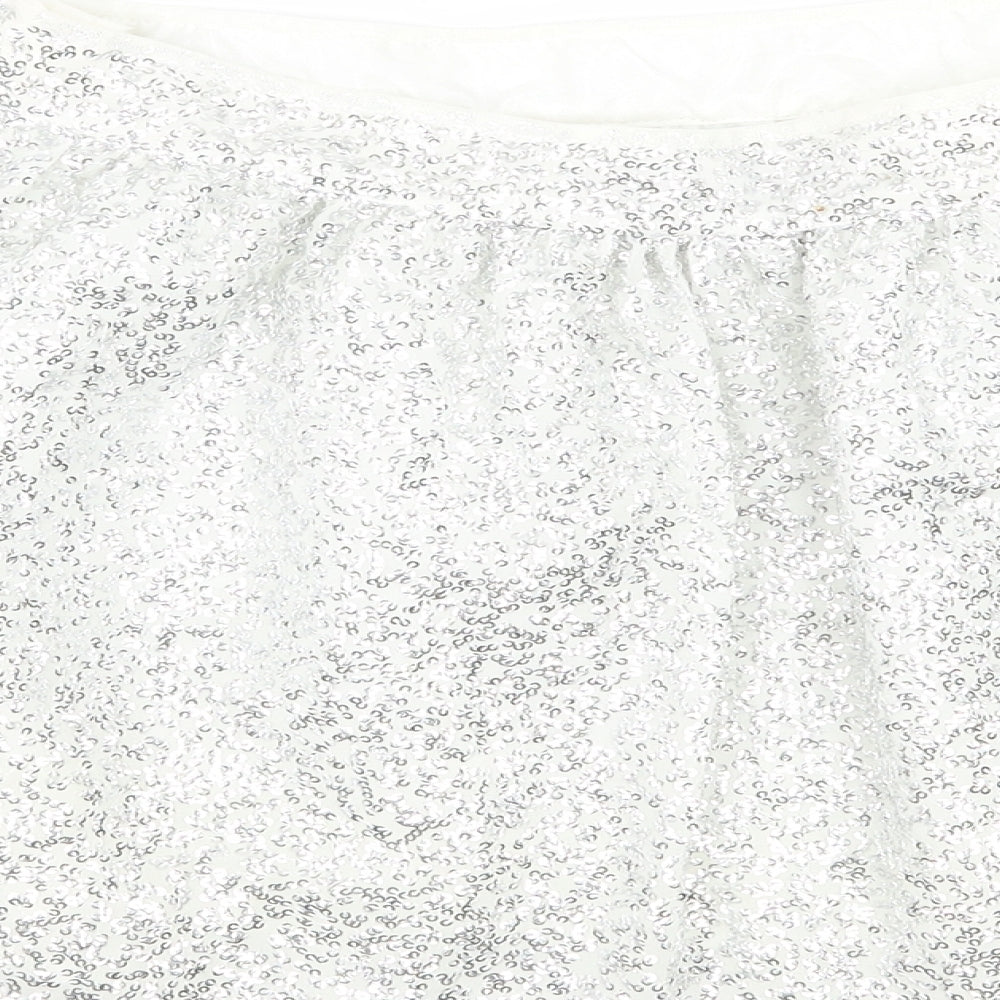 limited collection Girls Silver A-Line Skirt Size 13 Years