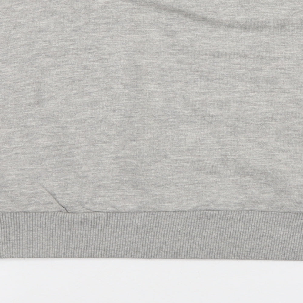 Outrage Womens Grey Pullover Sweatshirt Size M - cropped
