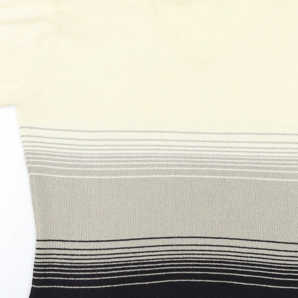 Berkertex Womens Beige Striped Pullover Jumper Size 12