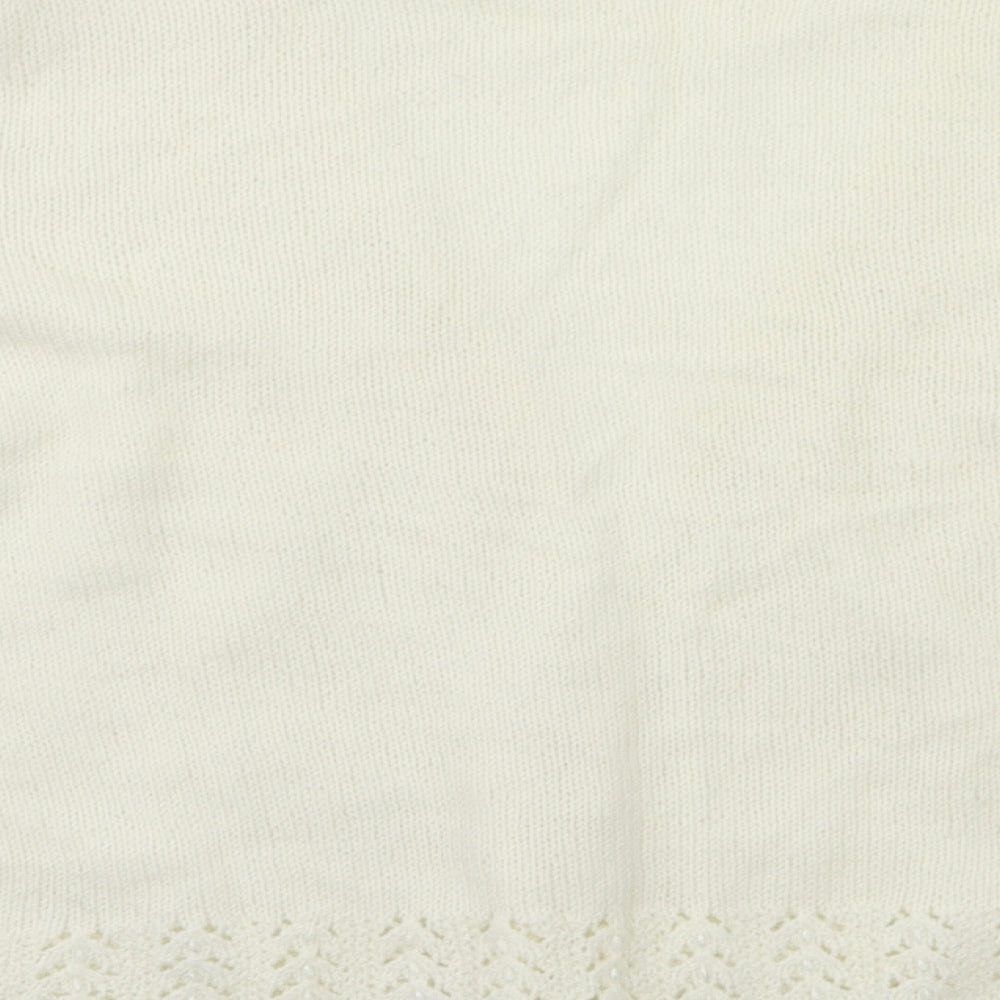 Preworn Womens Ivory Cardigan Jumper Size L