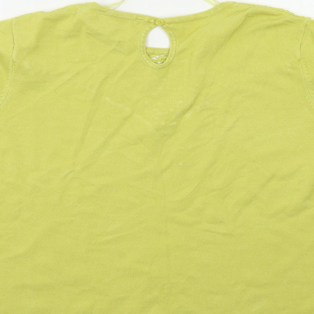 Bonmarché Womens Green Pullover Jumper Size 18