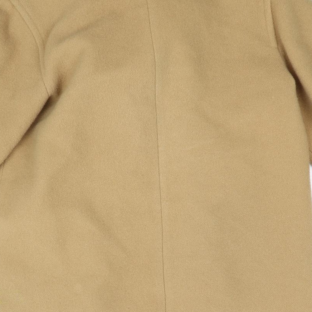Preworn Womens Brown Overcoat Coat Size 16
