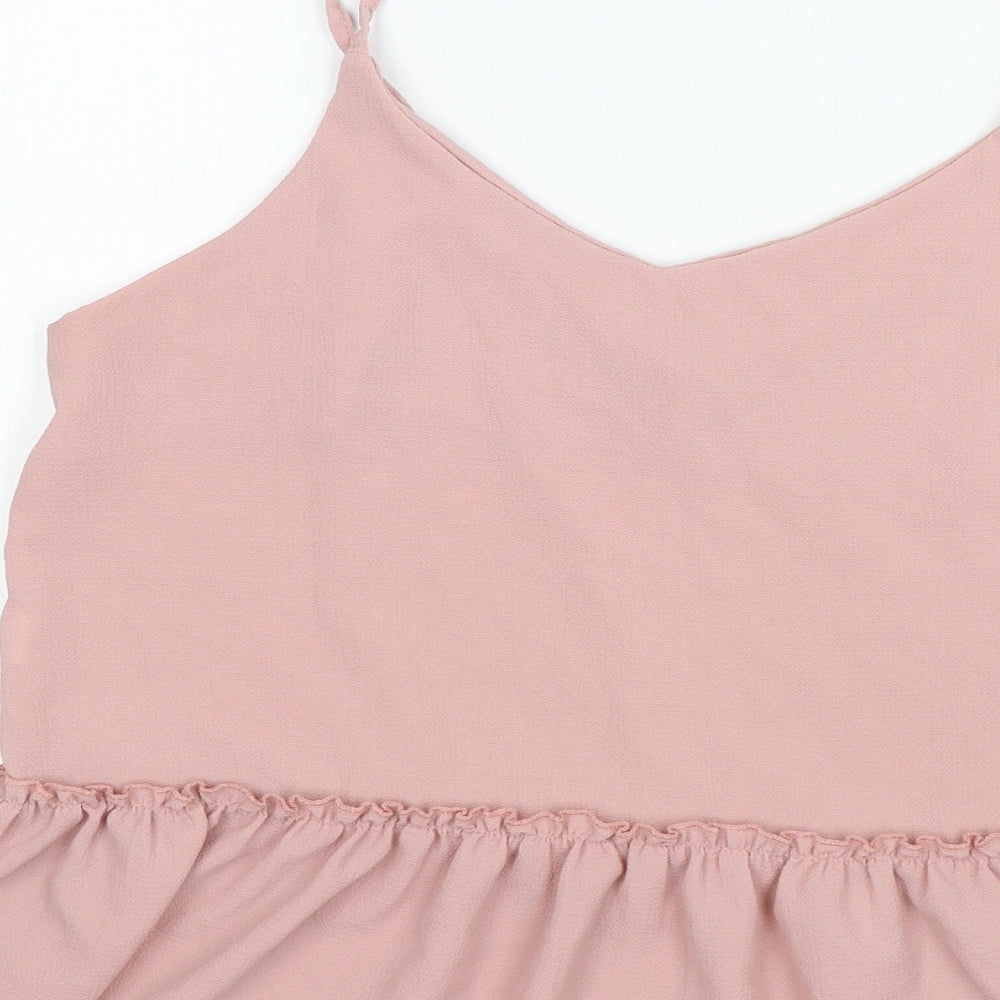Made in Italy Womens Pink Camisole Blouse Size 10