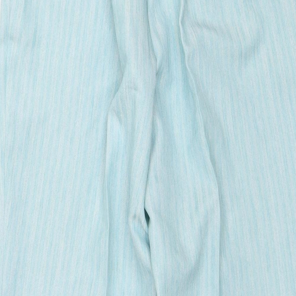 Bonmarché Womens Blue Capri Trousers Size 16 L27 in