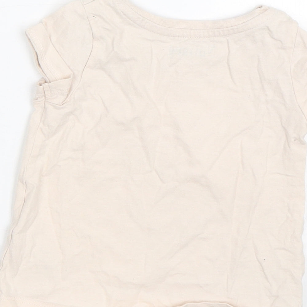 Nutmeg Baby Pink Basic T-Shirt Size 12-18 Months - Unicorn