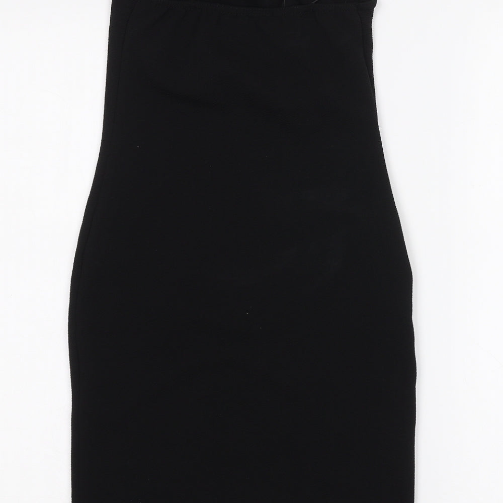 Boohoo Womens Black Pencil Dress Size 6