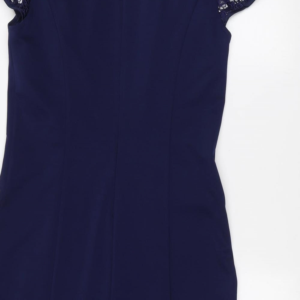 Little Misstress Womens Blue Basic T-Shirt Size 16