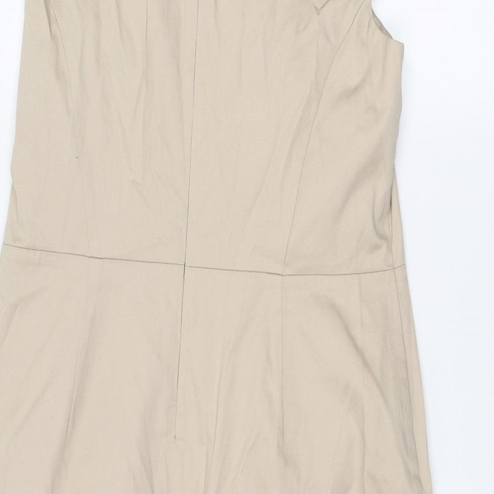 Savoir Womens Beige Basic T-Shirt Size 16