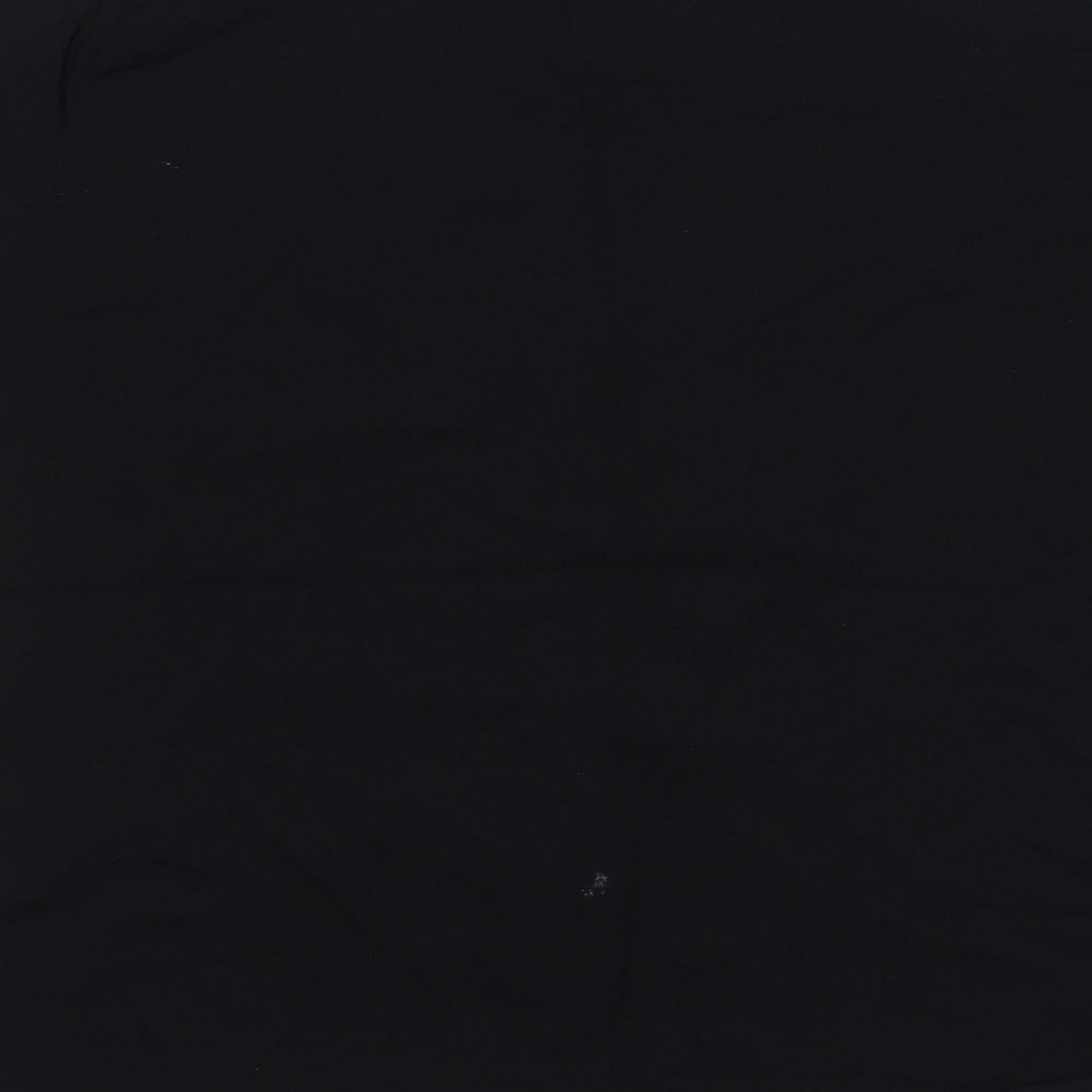 JUST ELEGANCE Womens Black Basic T-Shirt Size L