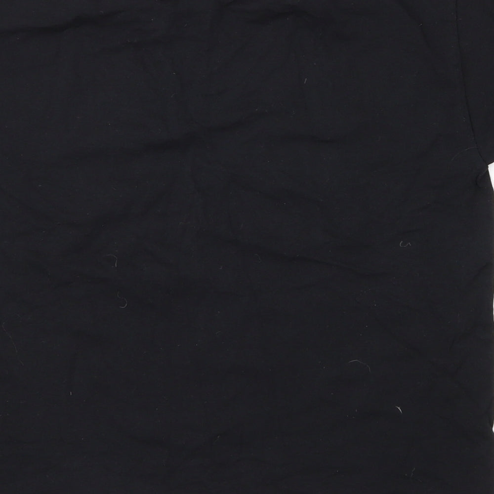 Preworn Girls Black Basic T-Shirt Size 7-8 Years - Pop UK