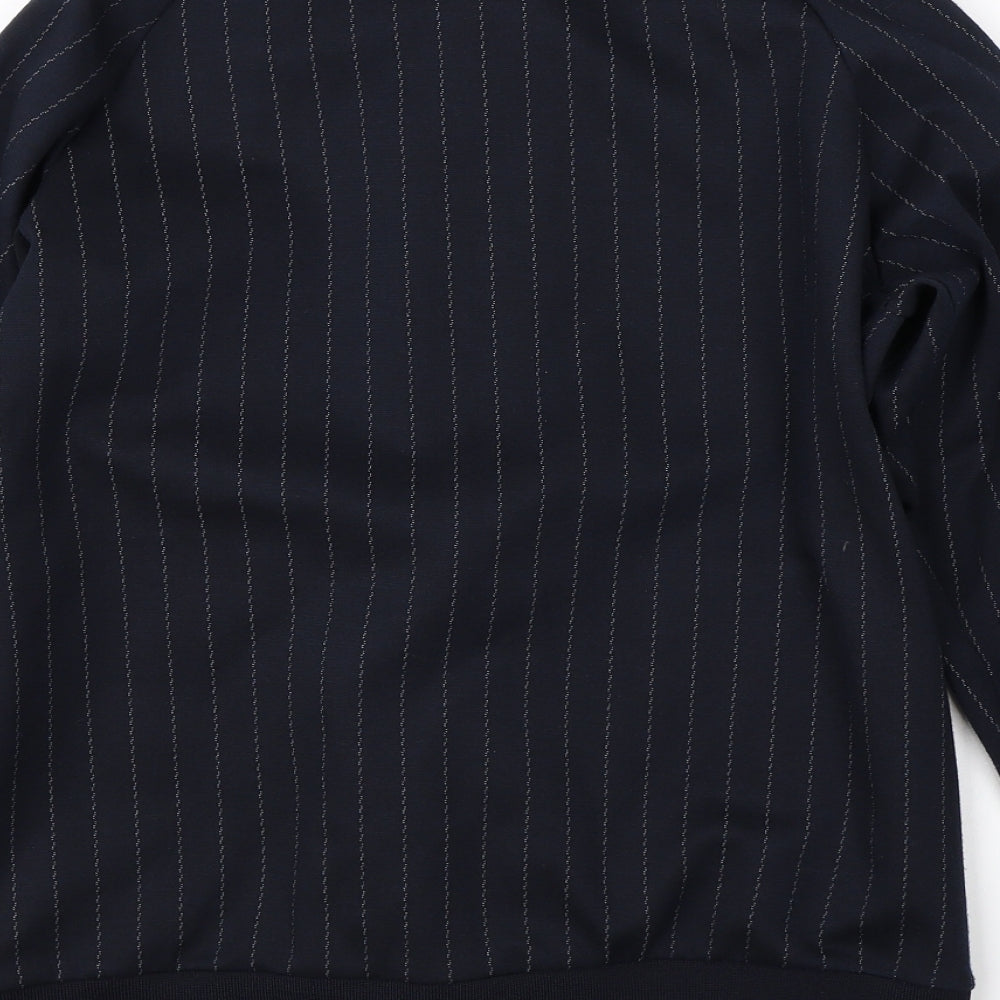 Boohoo Mens Blue Striped Jacket Size S
