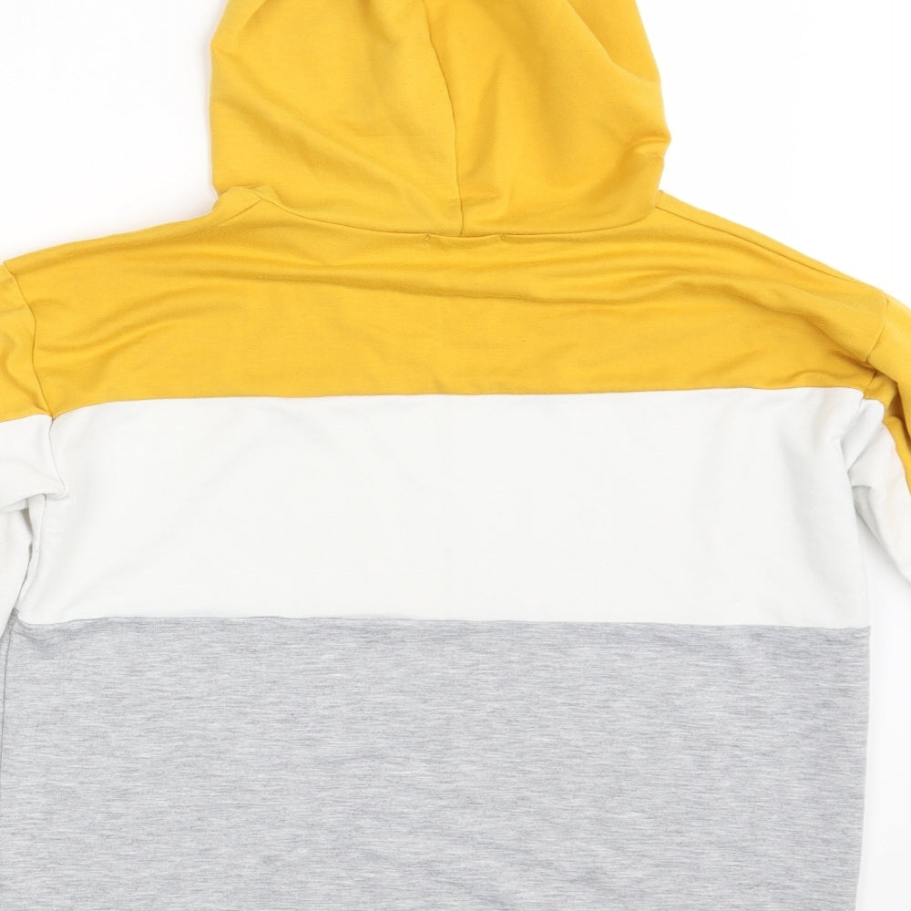 Select Womens Multicoloured Striped Pullover Hoodie Size M