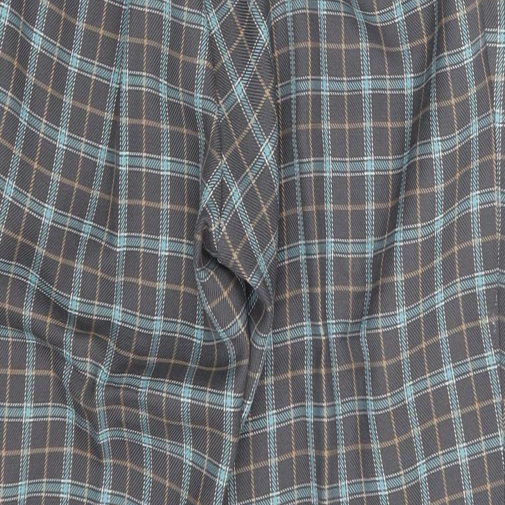 Preworn Womens Grey Check Dress Pants Trousers One Size L25.5 in