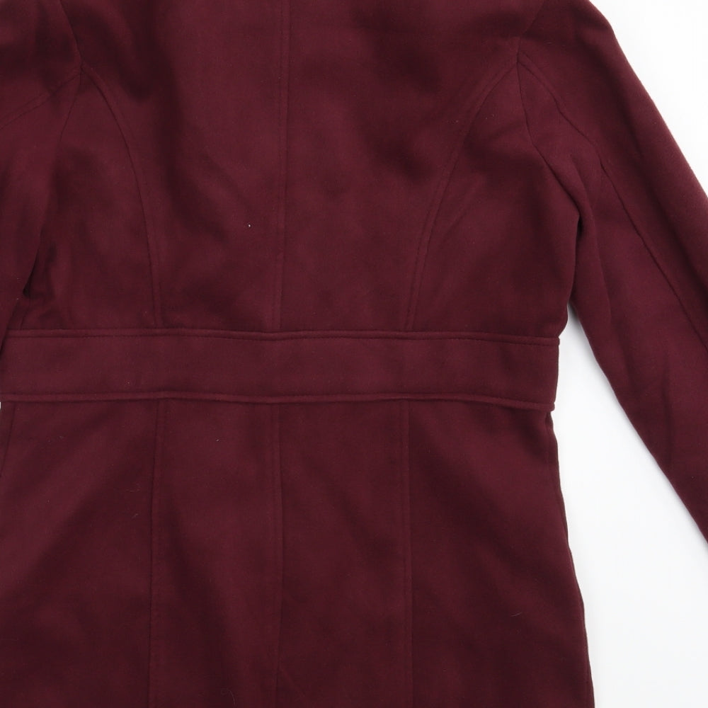 Atmosphere Womens Purple Overcoat Coat Size 10