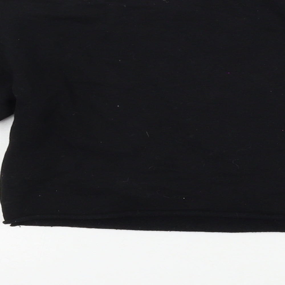 Primark Girls Black Jersey Pullover Sweatshirt Size 9-10 Years - New York