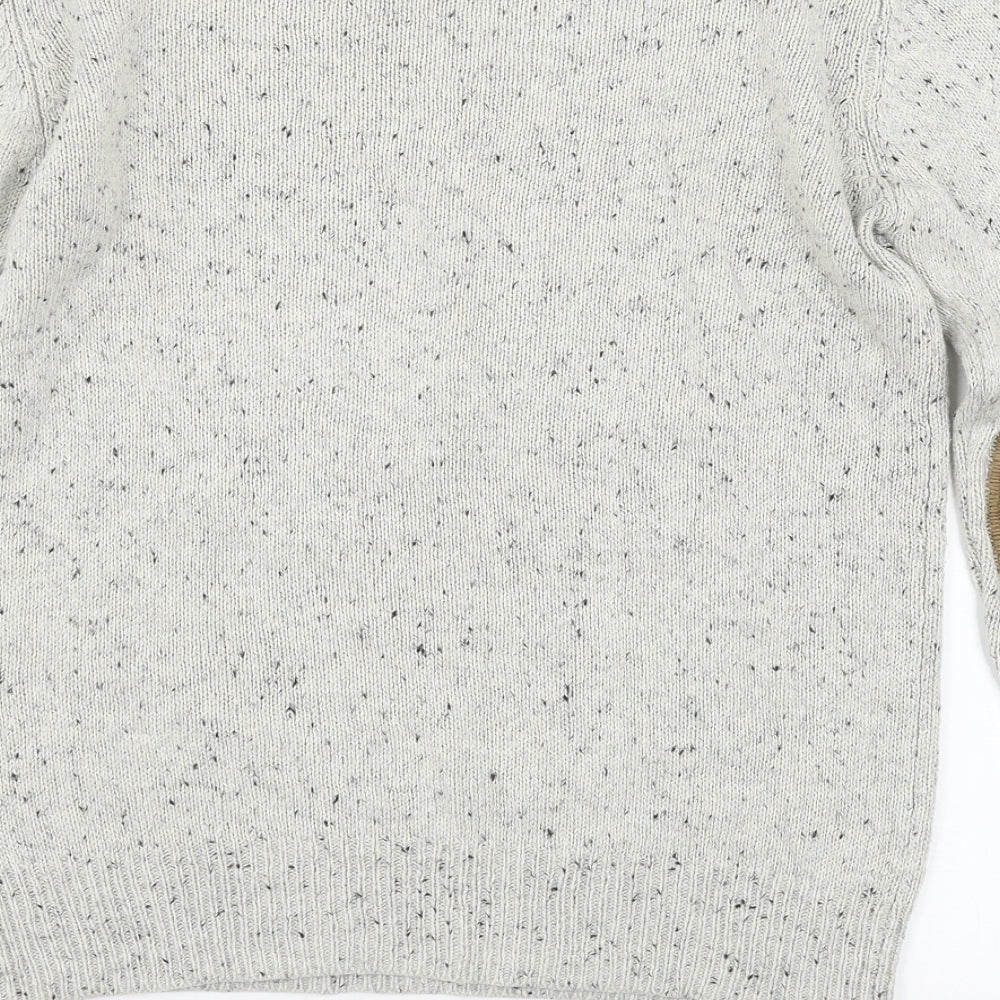 Cedarwood State Mens Ivory Knit Pullover Jumper Size S