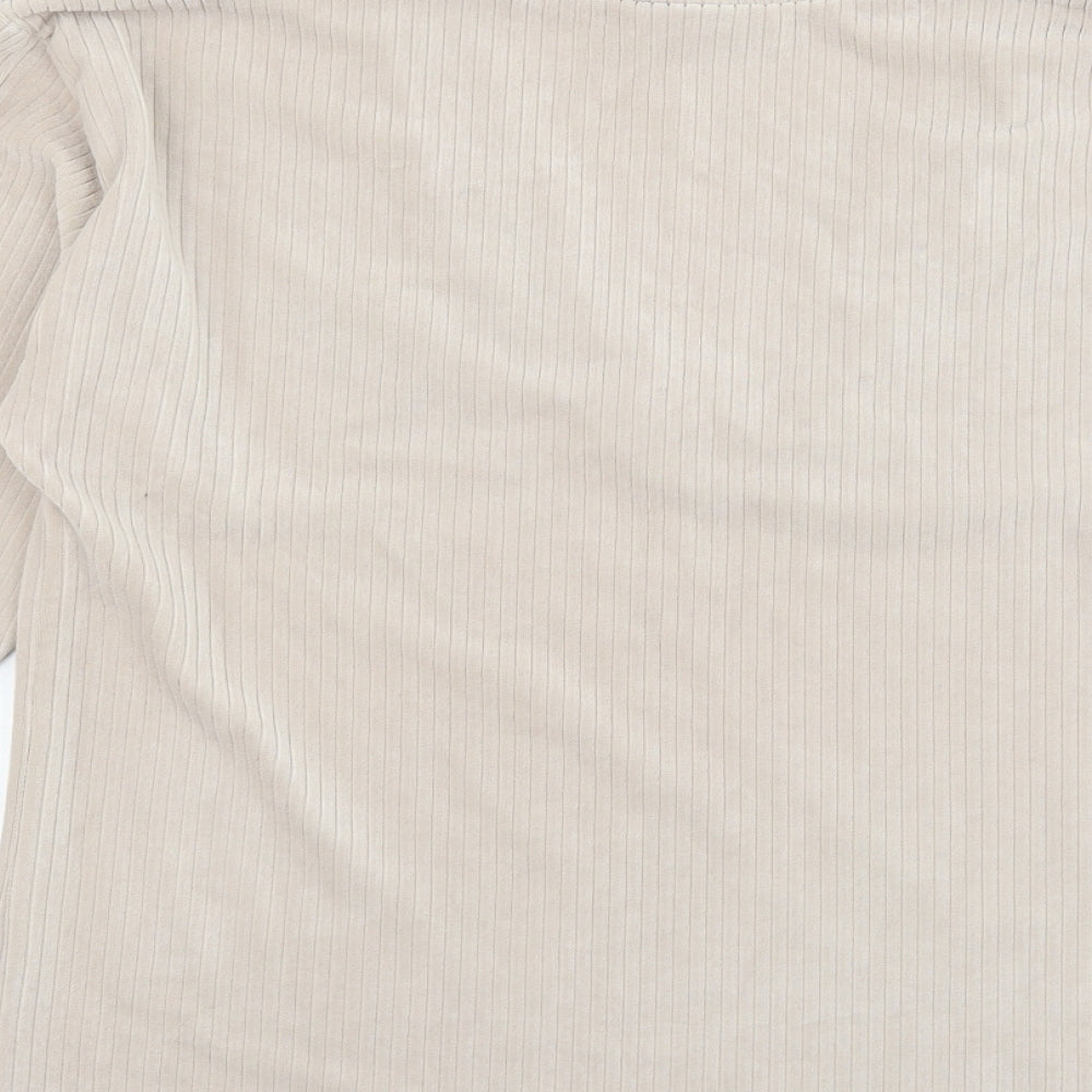 ASOS Womens Pink Velour Pullover Sweatshirt Size 8
