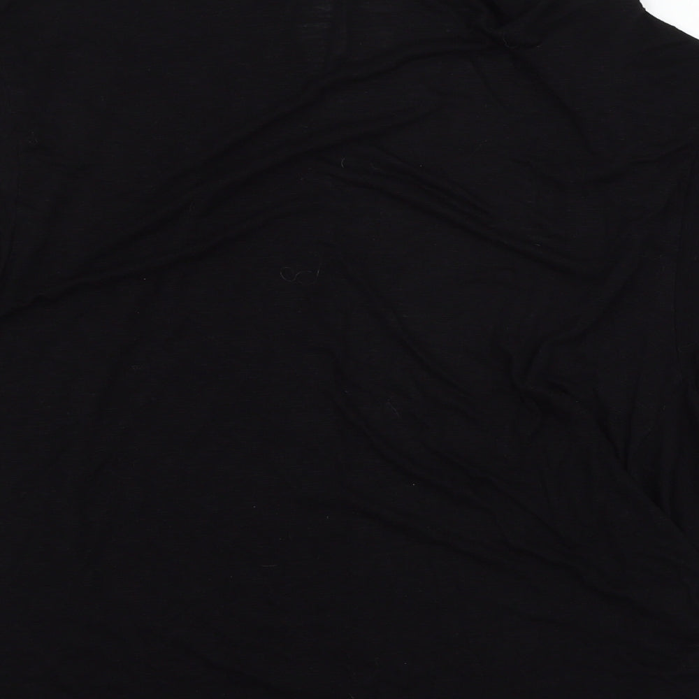 F&F Womens Black Jersey Cardigan Jumper Size 10