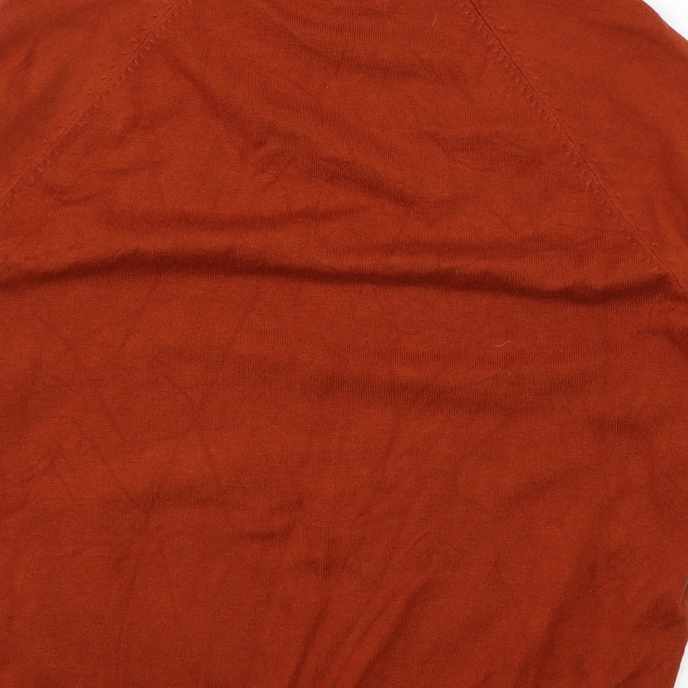 M&Co Womens Brown Knit Pullover Jumper Size 12