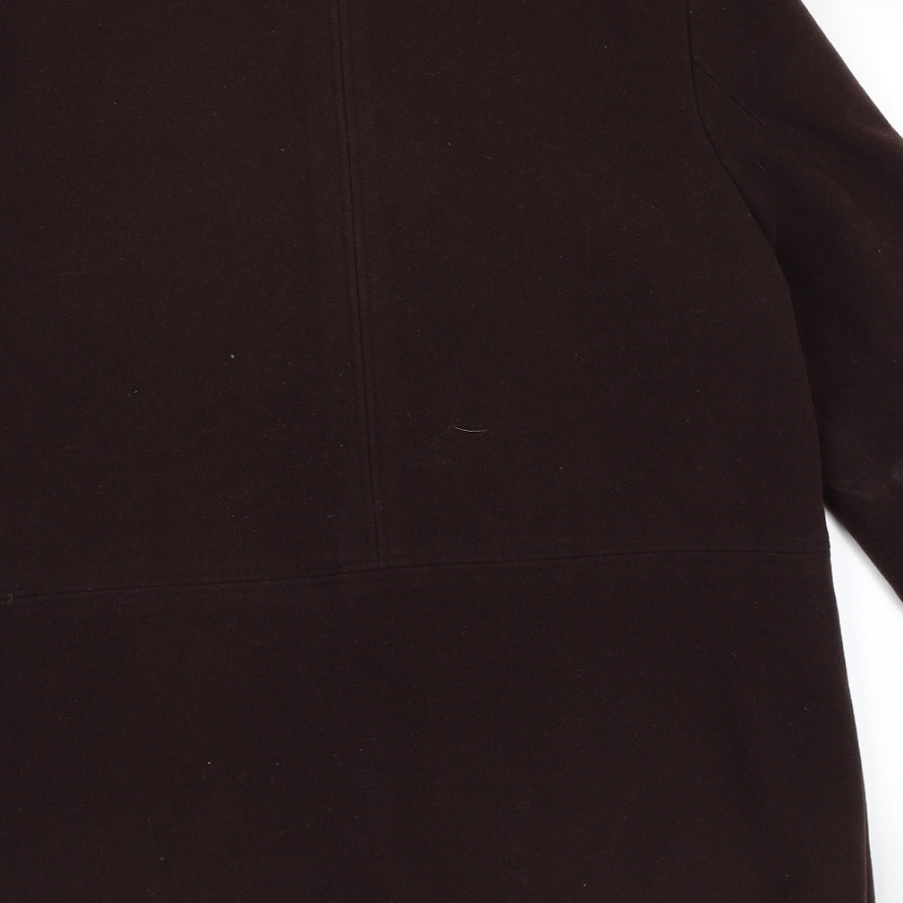 Elementary Womens Red Overcoat Coat Size 14