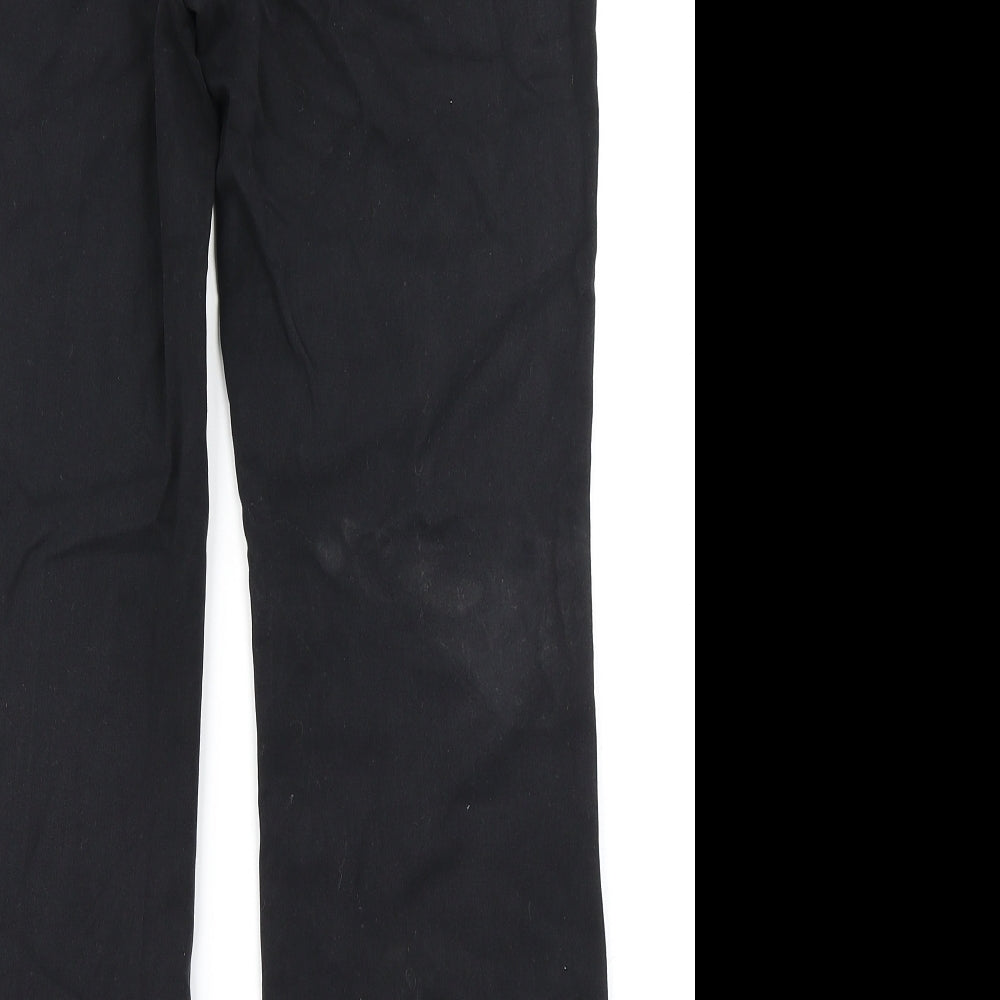 Marks & Spencer Collection Womens Black Dress Pants Trousers Size 10 L25 in