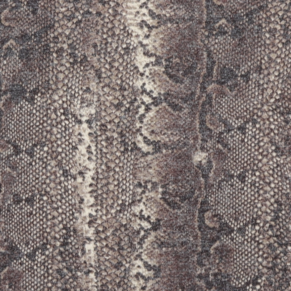 Zara Womens Brown Animal Print Basic T-Shirt Size S