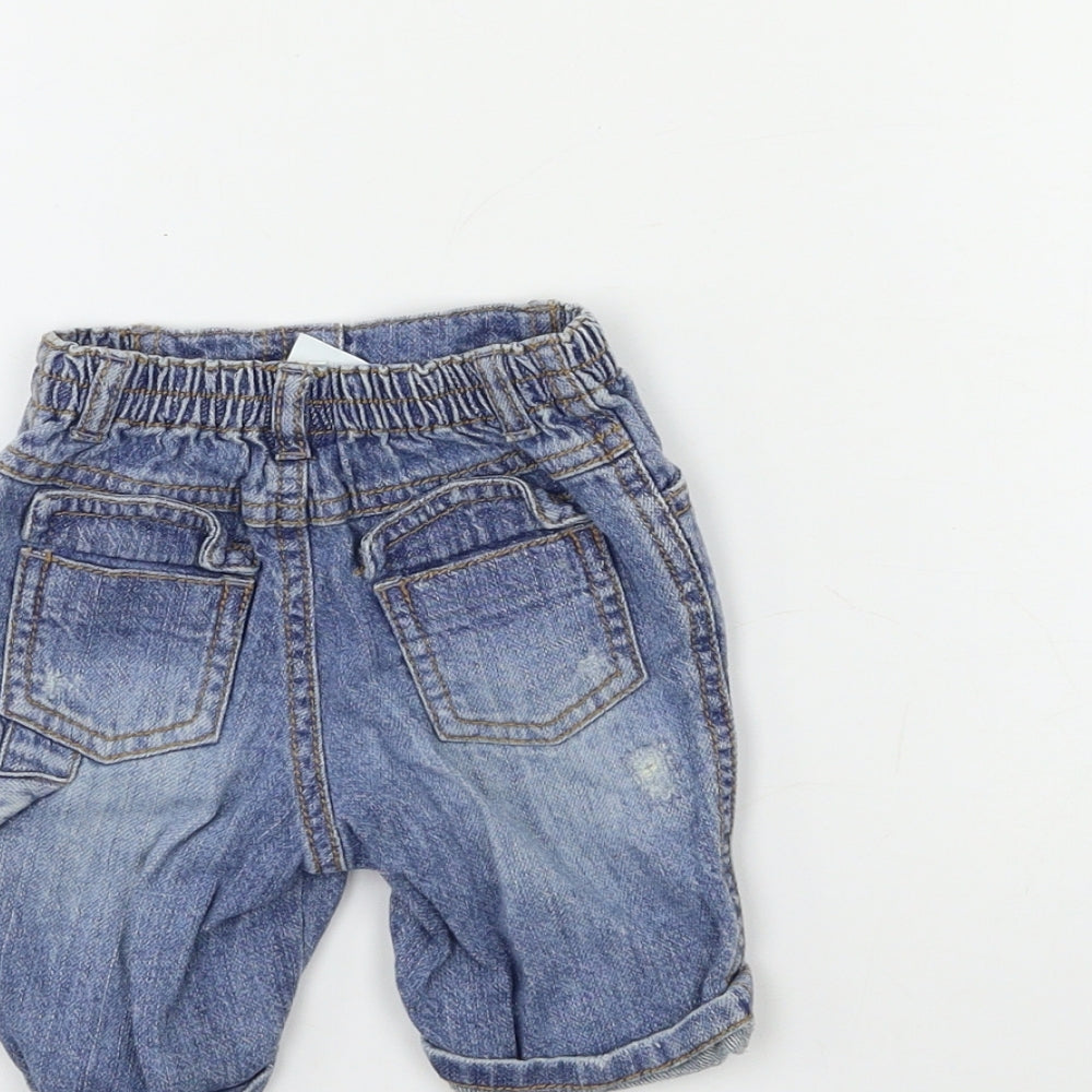 NEXT Baby Blue Denim Track Pants Jeans Size Newborn