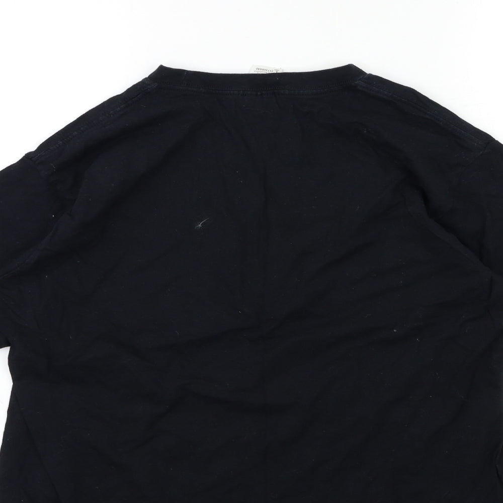 Gildan Mens Black T-Shirt Size L - walking dead