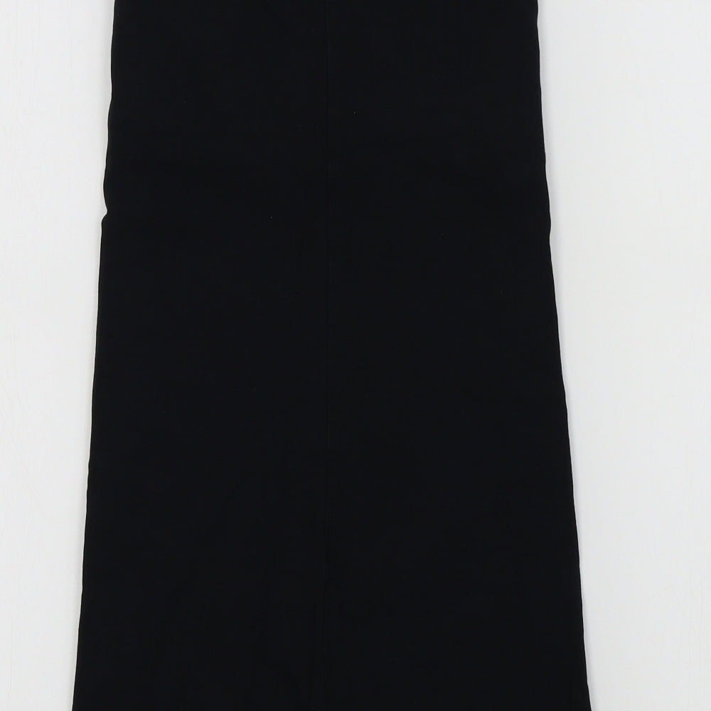 Topshop Womens Black Colourblock A-Line Size 6