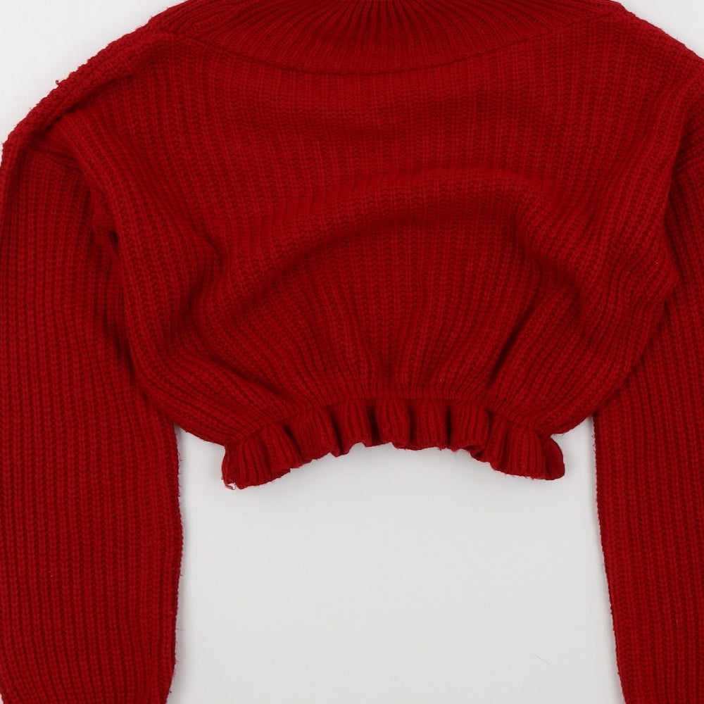Preworn Womens Red Pullover Jumper Size S