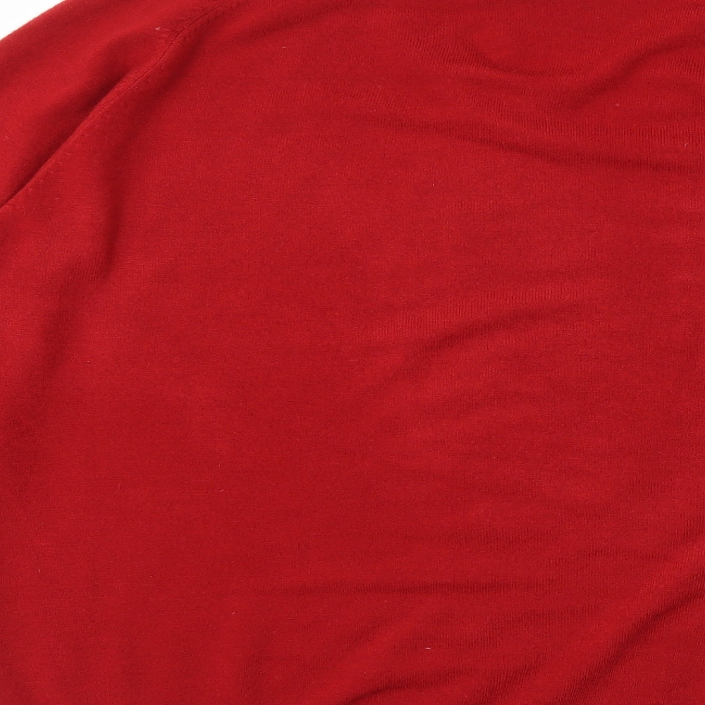 Marks & Spencer Mens Red Pullover Sweatshirt Size XL