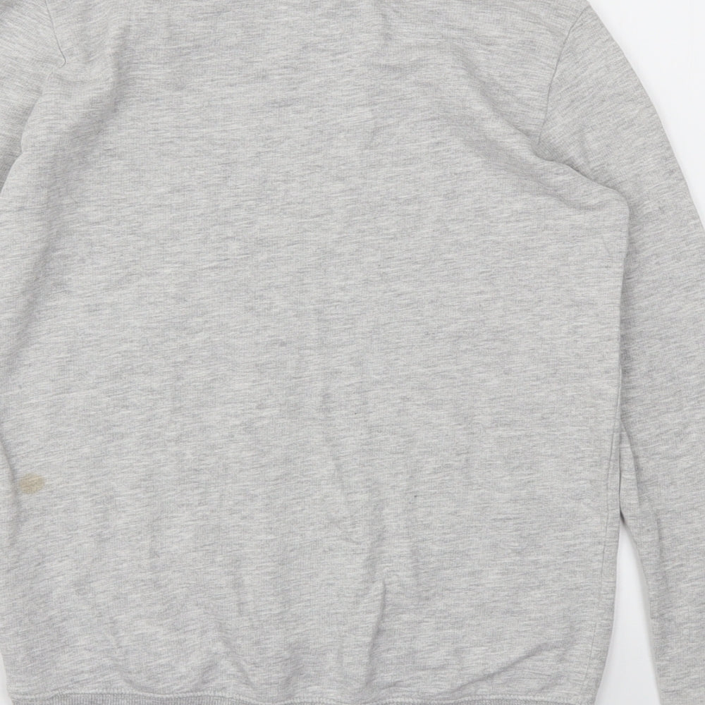 H&M Girls Grey Animal Print Pullover Jumper Size 11-12 Years