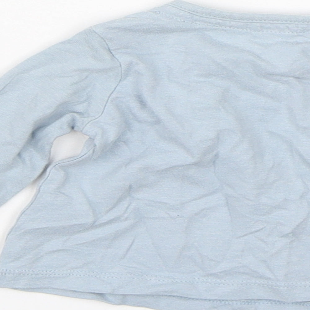 TU Girls Blue Basic T-Shirt Size 0-3 Months
