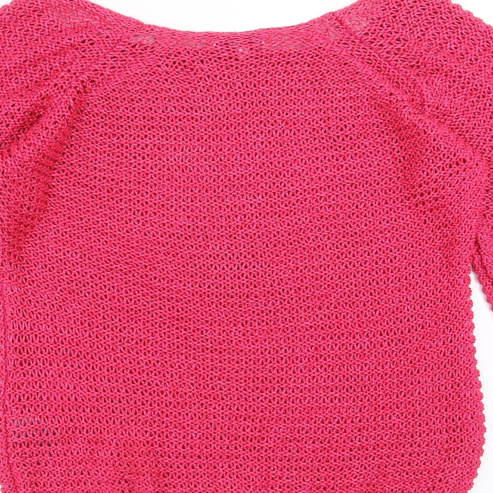 Marks & Spencer Womens Pink Pullover Jumper Size M
