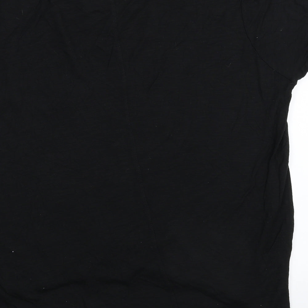 Select Womens Black Basic T-Shirt Size 14