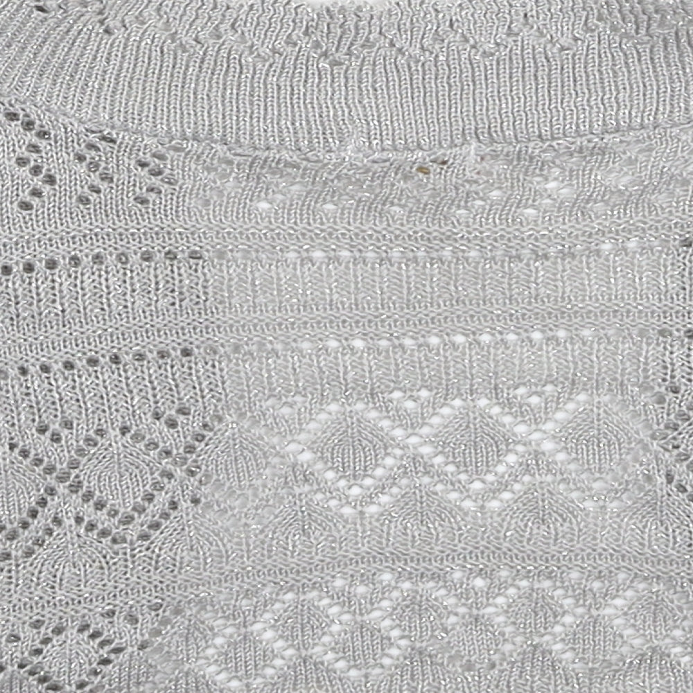 BCil Womens Grey Knit Cardigan Jumper Size M