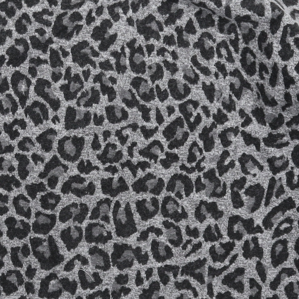 Papaya Womens Grey Animal Print Pullover Jumper Size 10