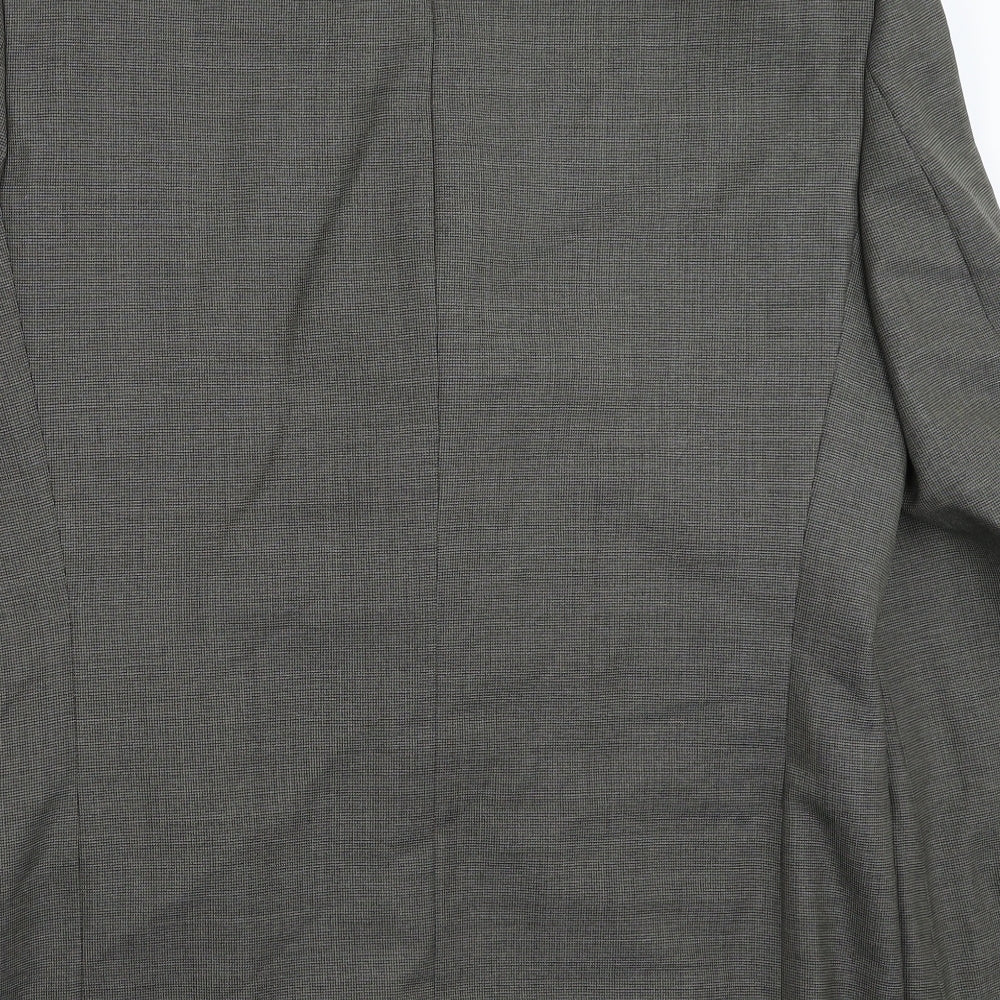 The Label Mens Grey Jacket Suit Jacket Size 42