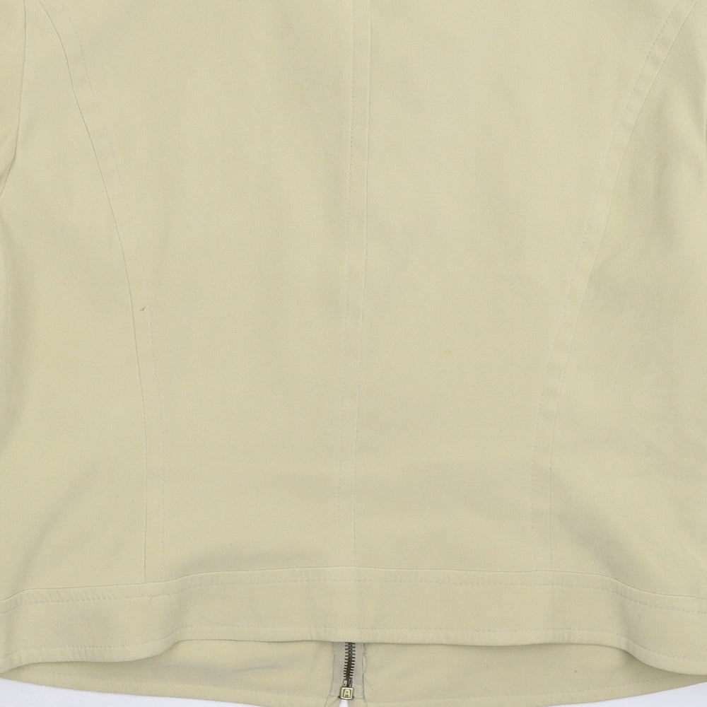 NL Collection Womens Beige Jacket Blazer Size 16