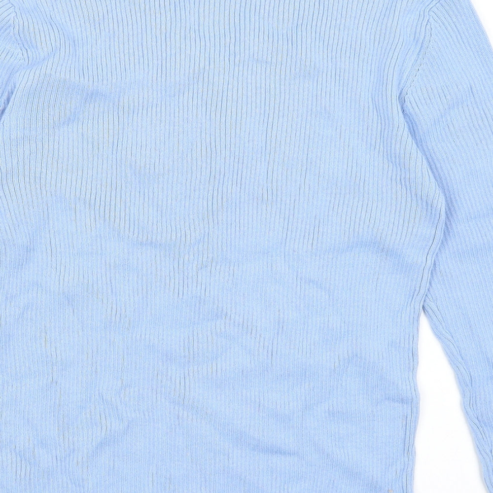 Xe Womens Blue Pullover Jumper Size M