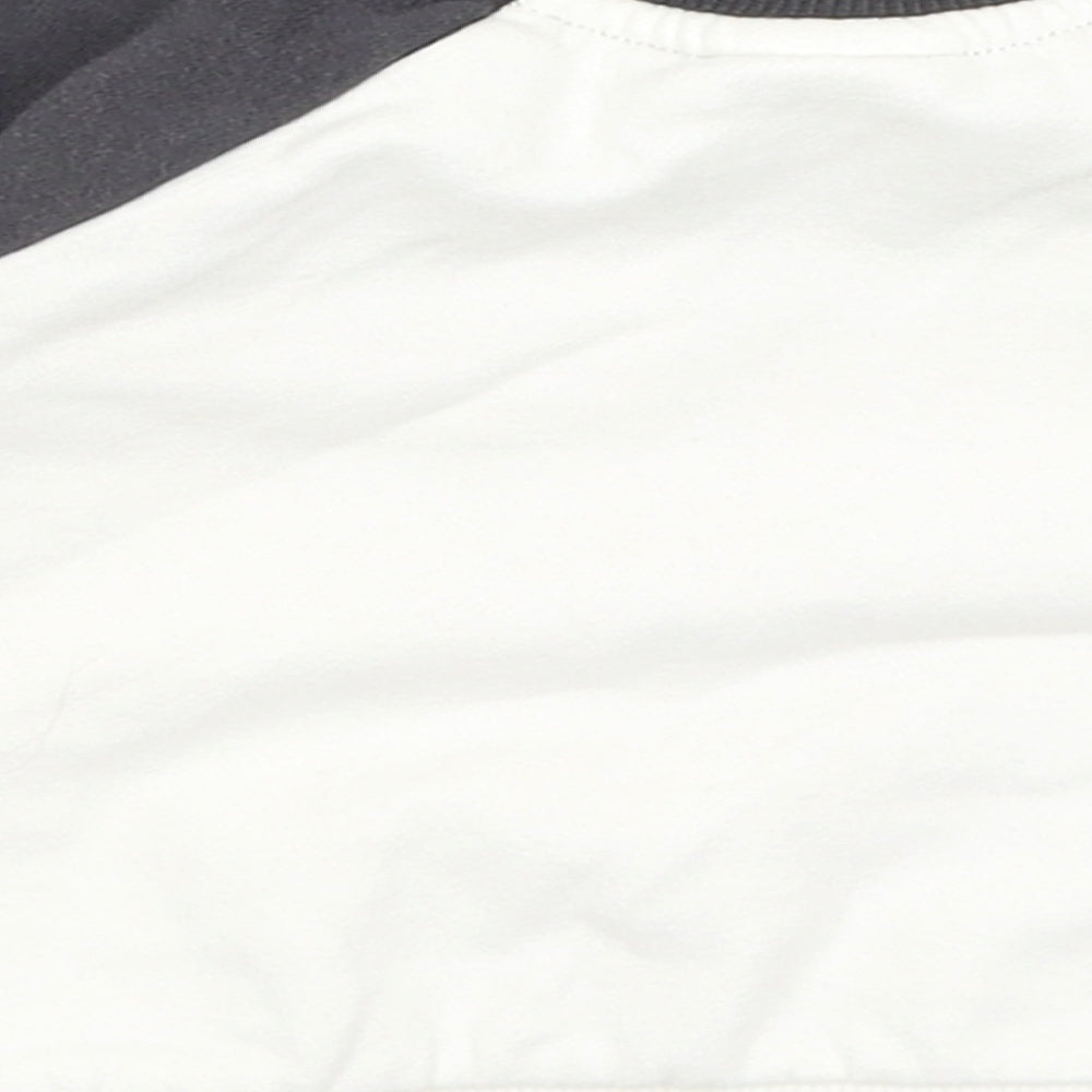 Brand and care label for Disney Baby White jumper, size 3-6, Months - Mickey Mouse